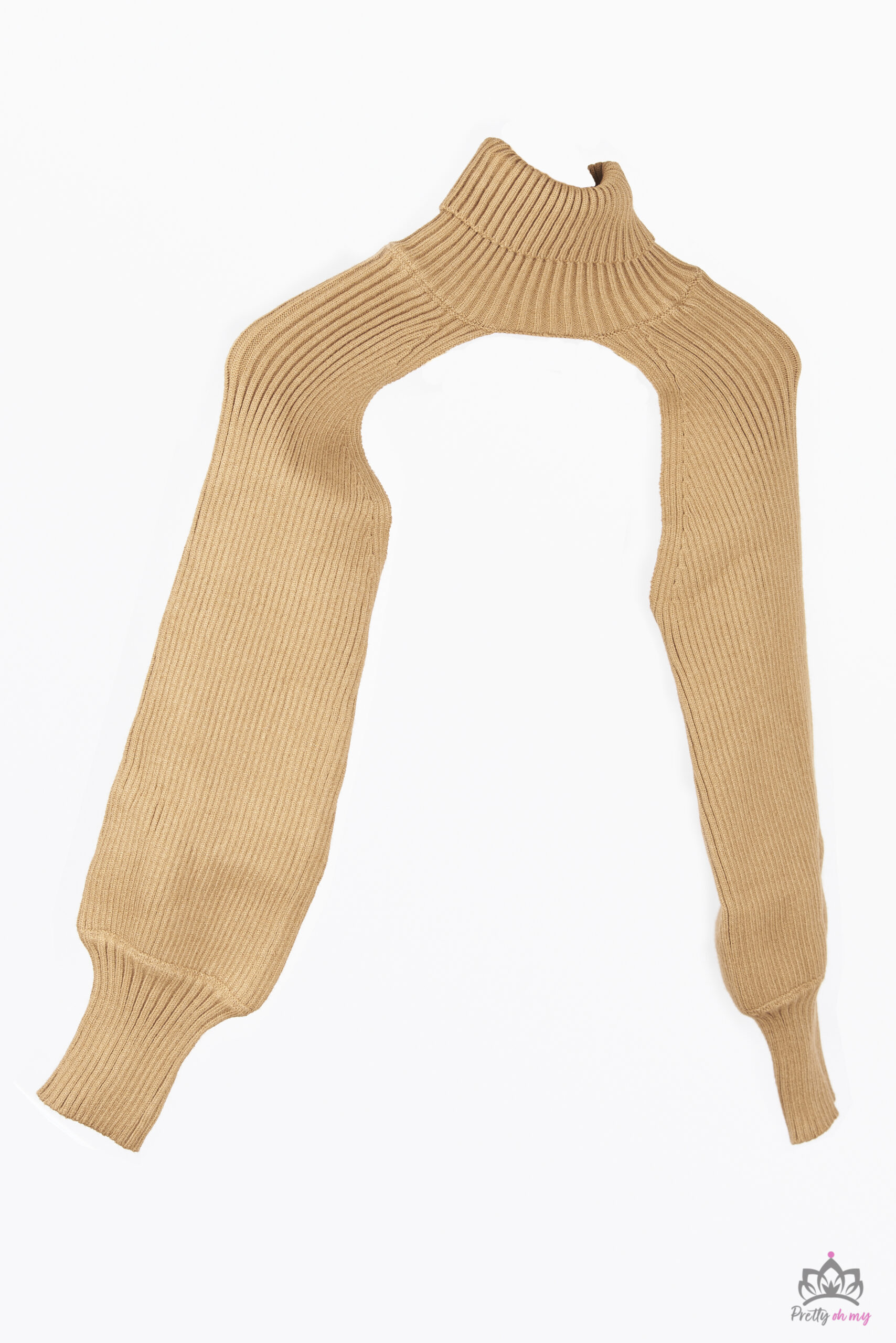 knit shoulder/sleeve warmers in brown Pretty oh my