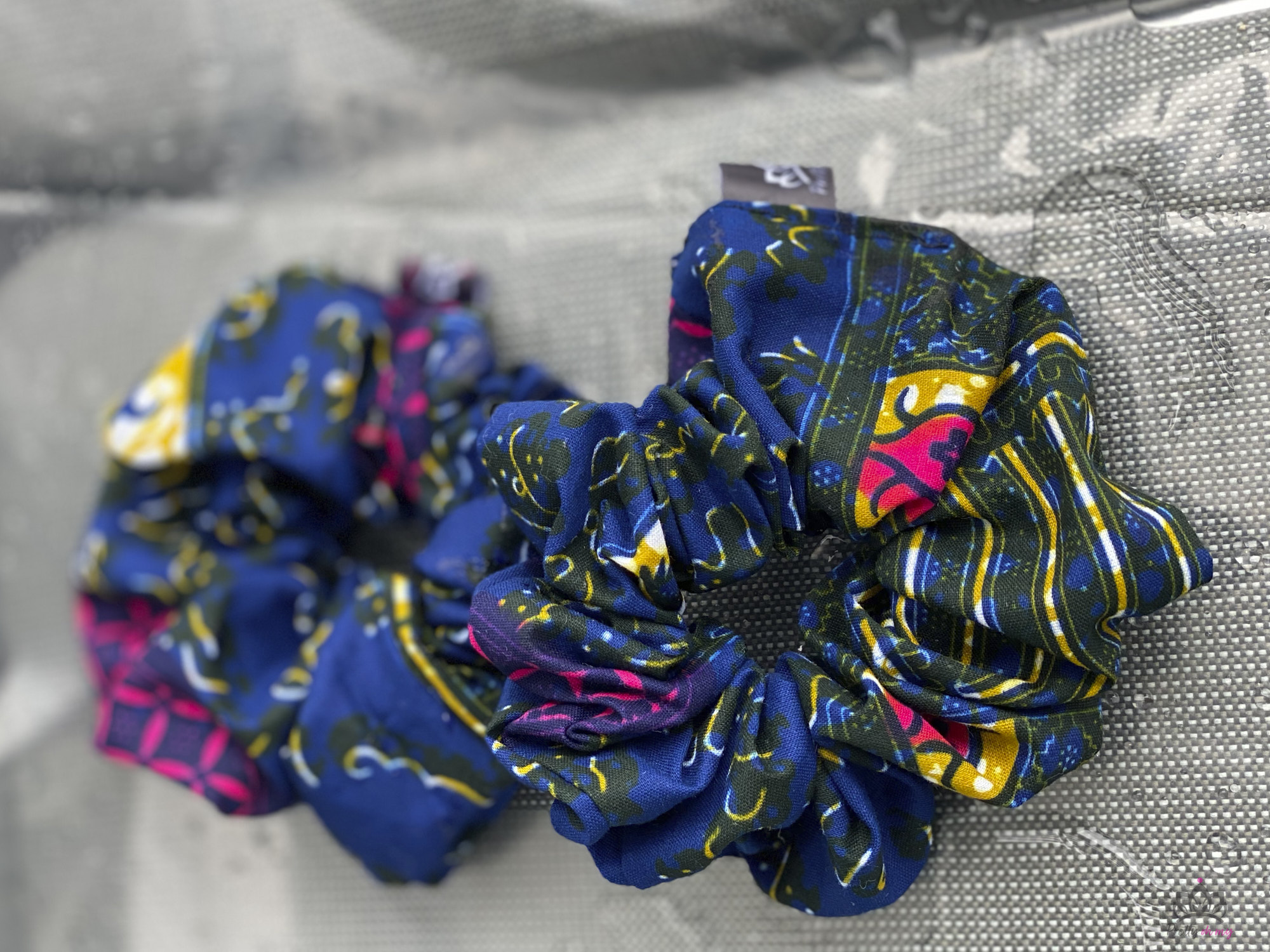 Ghana print hair scrunchie